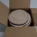 Natural Round Wood Slices 8 Pack 9-10 inches Unfinished Wood kit Circles DIY Crafts Wood Ornament Discs (9-10 Inch(8Pcs))