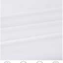 Fokitut 6 Pack Round Tablecloth, 120 Inch, Stain Resistant and Wrinkle Polyester Table Cloth, Fabric Table Cover for Kitchen Dining, Wedding, Party, Holiday Dinner-White