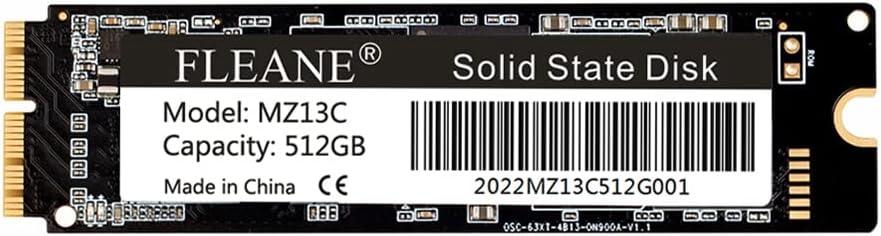 MZ13C 512GB SSD for MacBook Air (Mid 2013-2017) A1465 A1466, MacBook Pro (Late 2013-2015) A1398 A1502, iMac Pro A1481 (Late 2013), Mac Mini A1347 (Late 2014)