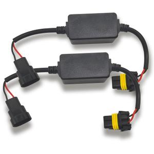 2 Pcs LED Canbus Error Free Anti Flickering Resistor Decoder, 9005/HB3/9006/HB4/9012 LED Decoder for LED Headlight Warning Canceller Capacitors Resistor