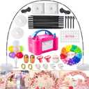 Balloon Arch Kit with Balloon Pump, 9Ft Tall & 10Ft Wide Adjustable Balloon Arch Stand Kit with Electric Pump, Balloons and Accessories for Party Birthday Wedding Decoration