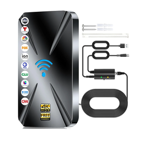 1600+ Miles Range Digital Antenna for Smart TV Indoor, HD Antenna for TV Local Channels with Amplifier, Outdoor Antenna Support 8K 4K 1080p All TVs -38FT Coax Cable