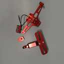 MDPROMCP Universal Motorcycle Fender Eliminator With LED Light CNC Aluminum License Plate Bracket (Red)