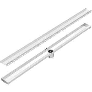 Neodrain Linear Shower Drain,Cuttable Brushed 304 Stainless Steel Rectangle Shower Floor Drain with Stainless Hair Catcher, Lifting Hooks (Tile-Insert, 40 in)