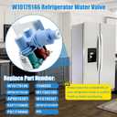 W10179146, WPW10179146 Water Inlet Valve Compatible with whirlpool, kenmore, maytag, amana, kitchen aid and ikea Refrigerator(not all models), Replacement: W10155357, 1546655, AP6016381, PS11749668