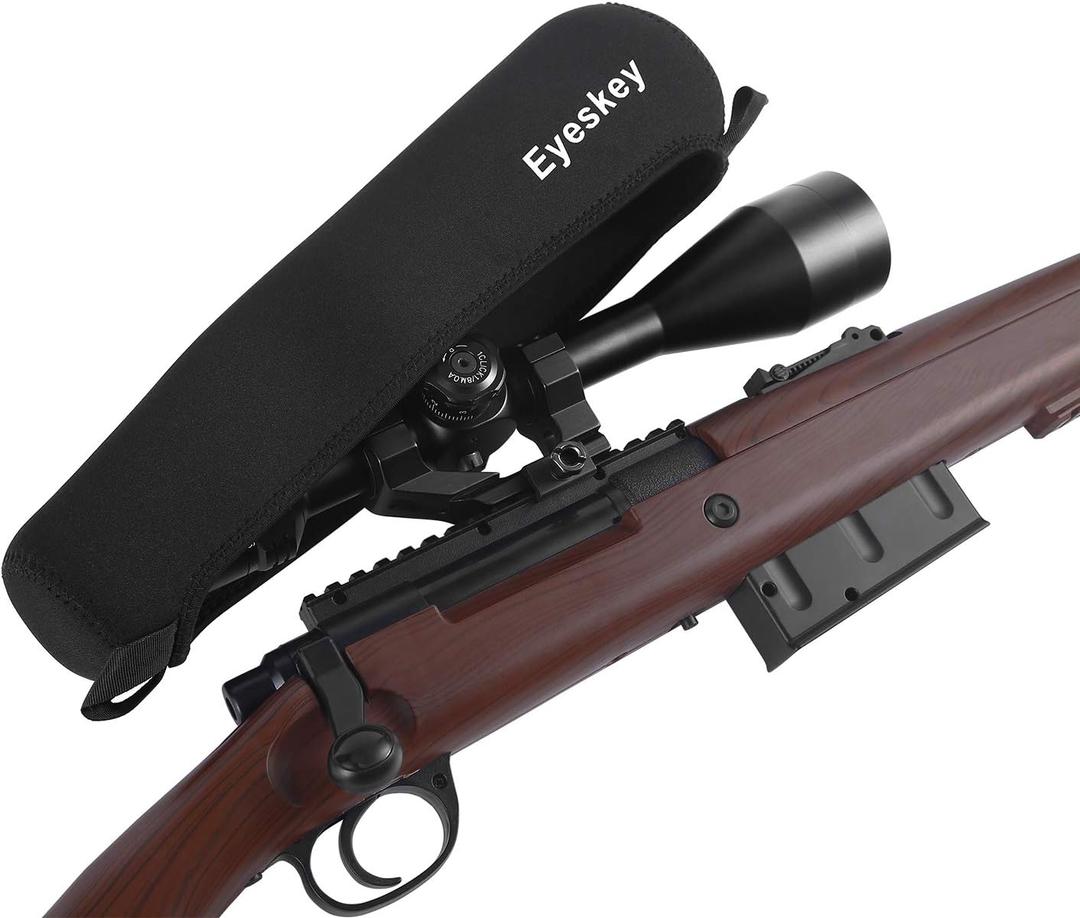 Eyeskey Neoprene Rifle Scope Cover Easy on Off Stretch Fit Keeps Optic Dust Free (Medium)