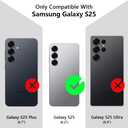 Case for Samsung Galaxy S25 6.2 inch 2025 Released, Silicone Case with Strap for Women Girls Cute Floral Flowers Adjustable Wristband Kicktand Cover for S25 Plus, Black Flower