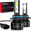 FANTELI 𝟗𝟎𝟎𝟔/ 𝐇𝐁𝟒 Bulbs Low Beam 6500K Cool White 40000LM 900% Brightness, 1:1 Size Plug and Play with Cooling Fan IP68 Waterproof Off-Road Lights, Pack of 2
