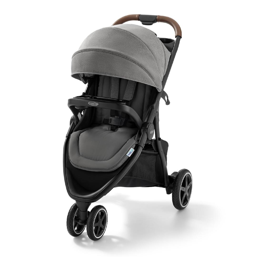 Graco Outpace LX All-Terrain 3-Wheel Baby Stroller, Cohen Compatible for Travel System, Easy One-Hand Fold, in-Seat Suspension for Comfortable Ride, Never-Flat Rubber Tires