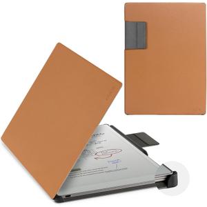 CoBak Premium Magnetic Case for 11.8" Remarkable Paper Pro 2024 Released, PU Leather Smart Auto Sleep/Wake Book Folio Cover with Corner Protection and Pen Holder Strap, Coffee Brown