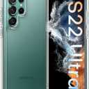 TOCOL for Samsung Galaxy S22 Ultra Case, Translucent Matte Hard Back [Military Grade Shockproof] [Anti-Scratch & Anti-Fingerprint] Slim Fit Protective Cover for Galaxy S22 Ultra Case 6.8'', Clear