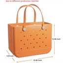 Fazhesici Beach Waterproof Travel Tote Bag Washable Open Tote Bag for Beach Boat Pool Work