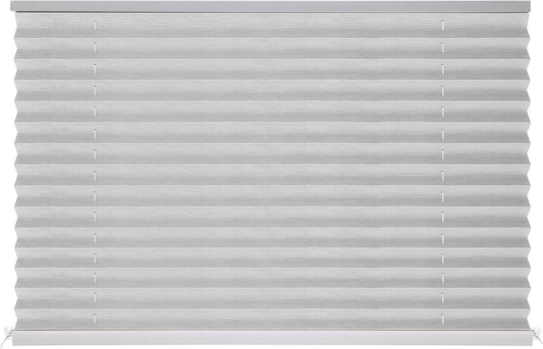NOVINO RV Blinds for Camper Windows 32" W x 24" L,RV Pleated Shades for Camper Windows,Blinds Shade for Travel Trailer Motorhome,Gray