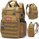 Tactical Backpack Cooler,Lunch Backpack for Men Adults Work with HandleSoft Cooler Backpack Insulated Waterproof Leak Proof (Brown)