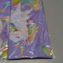 2 x Unicorn Tablecloth, Rainbow Disposable Party Table Cover for Girls Birthday
