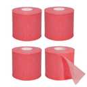 Dimora Pre Wrap Athletic, 4 Rolls Prewrap Headband for Hair, 120 Yards Foam Underwrap Athletic Tape, Best Padding for Underneath Sports Tape, 2.75 Inches x 30 Yards - Rose Red