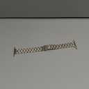 Anlinser Bands Compatible with Apple Watch Band 49mm 46mm 45mm 44mm 42mm, Women Slim Stainless Steel Metal Strap for iWatch Ultra 2 Series 10 9 8 7 6 5 4 3 2 1 SE (Starlight)