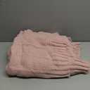 Carriediosa Knit Throw Blanket for Couch 50" X 60", Soft Cozy Stripe Pattern Cable Knitted Throws Fall Fluffy Textured Solid Home Decor Blankets Couch Cover for Bed Sofa, Dusty Pink
