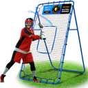 Volleyball Lacrosse Rebound Net Pro, WINTHAI Lacrosse Rebounder for Backyard, 7x4FT/6x4FT/4x4FT Bounce Back Net with Target Strike Zone, Easy Quick Setup, Volleyball Baseball Softball Soccer Training (7FTx4FT)