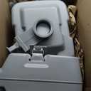 5.3 Gallon Portable Toilet for Camping, with Detachable Tank, Ideal for Boat, Truck & RV Use, Gray