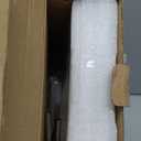 Glass Bathroom Shelves, Rectangular Tempered Glass Floating Shelves for Wall with 304 Stainless Steel Rail and Zinc Alloy Bracket, 2 Pack