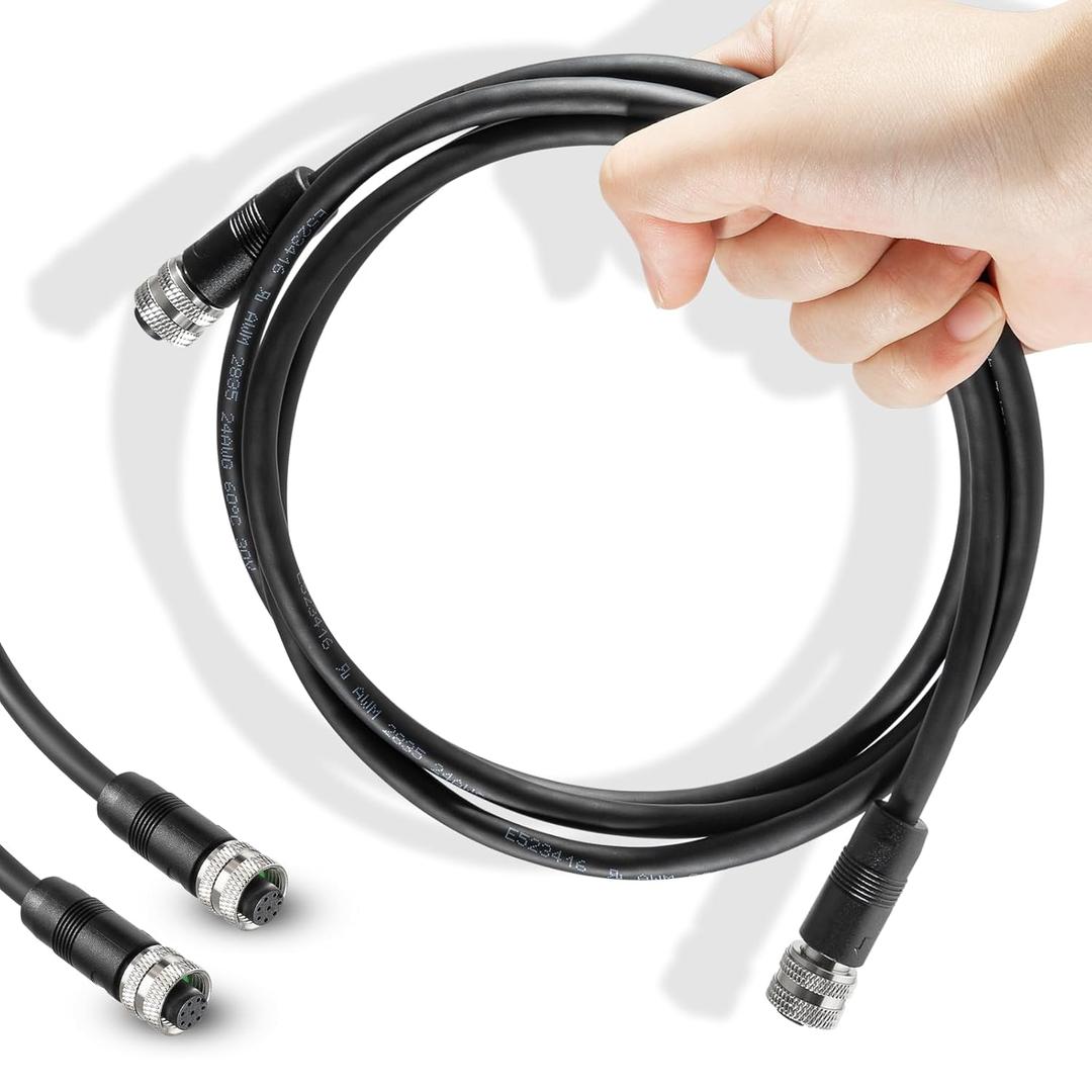 720073-6 5 Foot Ethernet Cable AS EC 5E Replace for Humminbird, Black Fit for Helix, APEX, SOLIX and Onix
