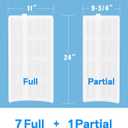 Cryspool 1004 DE Filter Compatible with FNS Plus 48, DEL/DEV 48, DE4820, 59002300, FS-2004, PFS2448, FC-9540, PG-1904, 7 Full + 1 Partial, 48 Sq.Ft DE Grid Swimming Pool Filter Cartridge, 1 Set