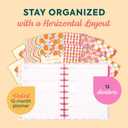 Happy Planner Disc-Bound Planner July 2026June 2027, Includes 3 Extra Months and 2 Sticker Sheets, Classic Size, 7" x 9.25", Horizontal Layout, Sunshine Blooms