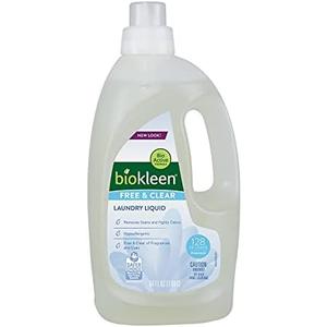 Biokleen Natural Laundry Detergent - 128 HE Loads - Liquid, Concentrated, Eco-Friendly, Non-Toxic, Plant-Based, No Artificial Fragrance or Preservatives, 64 Fl Oz