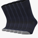 SOX TOWN Unisex Cushioned Crew Training Athletic Socks Men & Women with Combed Cotton Moisture Wicking Breathable Performance, Size L