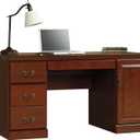 Sauder 404944 Heritage Hill Computer Credenza, Classic Cherry Finish, L: 59.25" x W: 20.47" x H: 30.24"