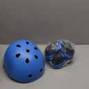 Kids Bike Helmet Set, Adjustable Helmet for Ages 2-3-5-8-14 Year Boys Girls, Toddler Pad Set with Knee and Elbow Pads for Bike, Roller, Skating, Scooter, Longboard and More Sports, (Blue)