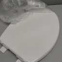 Little2Big Toilet Seat with Built-In Potty Training Seat, Slow Close, Durable Plastic, Made in USA, ELONGATED, White