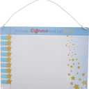 Pavilion Gift Company - Make A Difference - 18 x 13 Hanging Dry Erase Marker Included Magnetic Task Tracking Board Achievement Tracker Reward Attendance Goal Student Responsibility Encouragement Chart