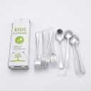 Kids Flatware Spoon and Fork Silver