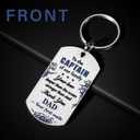 5 x Dad Christmas Gifts from Daughter son - Cool Birthday Father's Day Christmas Gift Idea for Dad - Meaningful Engraved Stainless Steel Keychain Keyring for Father Daddy Papa Presents