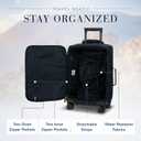 Bric's X-Travel 21 Carry-On Spinner Airline Approved Luxury Softside Luggage with 360 Wheels, Recycled Water-Resistant Fabric, Interior Pockets, and Leather Details Navy