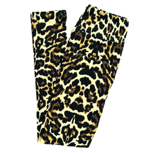 TCLularoe Leggings Animal Print Leopard Cheetah Skin Size 12-18 , Pack Of 2