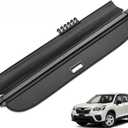 MIALUTY® Cargo Cover for 2019-2024 Subaru Forester Retractable Trunk Cover Forester Accessories Anti-Peeping Anti-Theft Privacy Screen,Trunk Luggage Shield Shade Carbon Fiber Texture