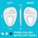Comfowner Ball of Foot Cushions, Metatarsal Pads Women, High Heels Non-Slip Comfort Pads, Shoe Support for Metatarsalgia Mortons Neuroma Pain Relief (2 Pairs, Crystal)