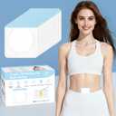 Castor Oil Pack Patches for Belly Button 60 Disposable Organic Cotton Self-Adhesive Pads, Leak-Proof & Breathable, No-Wash Castor Oil Wraps for Navel, Abdomen & Targeted Skin Care