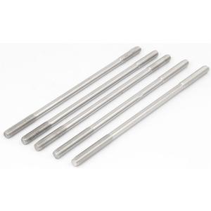 uxcell M8 x 190mm Tight Adjustable Push Rod Double End Thread Stud Screw Bolt 5pcs