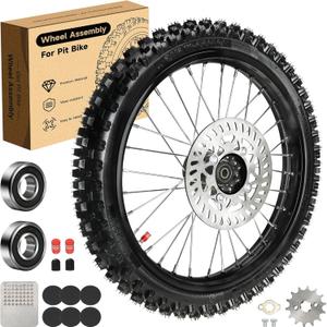 17'' Front Wheel 70/100-17 2.75-17 Tire Inner Tube Assembly for 125cc 140cc Dirt Pit Bike KLX125 KX85 TTR125 YZ85 YZ80 RM80 Taotao DB17 SR150 Apollo RFZ 125 Motorcycle Part with 12mm Bearing 17'' Front Wheel 70/100-17 2.75-17 Tire Inner Tube Assembly for 125cc 140cc Dirt Pit Bike KLX125 KX85 TTR125 YZ85 YZ80 RM80 Taotao DB17 SR150 Apollo RFZ 125 Motorcycle Part with 12mm Bearing