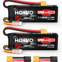 HOOVO 3S LiPo Battery 5200mAh 120C Softcase with XT60 & TR Plug Compatible for RC Car RC Truck Airplane Helicopter Boat Racing RC Hobby, 2Pack