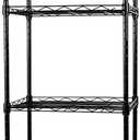 SUNLPH 6Tier Wire Shelving Adjustable Shelves Unit Metal Storage Rack for Laundry Bathroom Kitchen Pantry Closet Organization (Black, 16.6" L x 11.4" W x 64.6" H)
