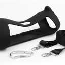 Carrying Case for JBL charge5 Speaker, Portable Travel Speaker Bag with Shoulder Strap, Protective Storage Tote, Silicone Cover Option,A Black