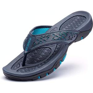 GUBARUN Mens Sport Flip Flops Comfort Casual Thong Sandals Outdoor (13, Blue)