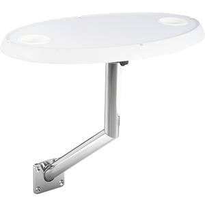 Side Mounted Boat Dinette, Removable, Adjustable Direction Boat Table Wall Mounted Dinette, ABS Waterproof Stainless Steel Table Legs Caravan and Boat.
