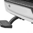 Rough Country Manual Retractable Bed Step for Ford F-150 (2021-2026) & Lightning (2022-2026) - 6" Wide Non-Slip Aluminum TailgateStep, 330 lb Capacity, Easy Bolt-On Install