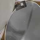 USHOWER Brushed Gold Oval Bathroom Mirror 24x36 Inch